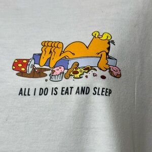 Garfield Print H&M White Tee